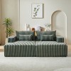 TiramisuBest 87" No-Assembly Oversized Sectional Chaise, Plush Reclining Sofa Bed for Indoor Living Room & Bedroom-Beige - 3 of 4