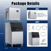 Mojgar Commercial 650Lbs/24H Ice Maker Machine,Ice Ready in 5-15 min,360Lbs Large Storage,1033W Stainless Steel Electric Cube Ice Machine - 2 of 4