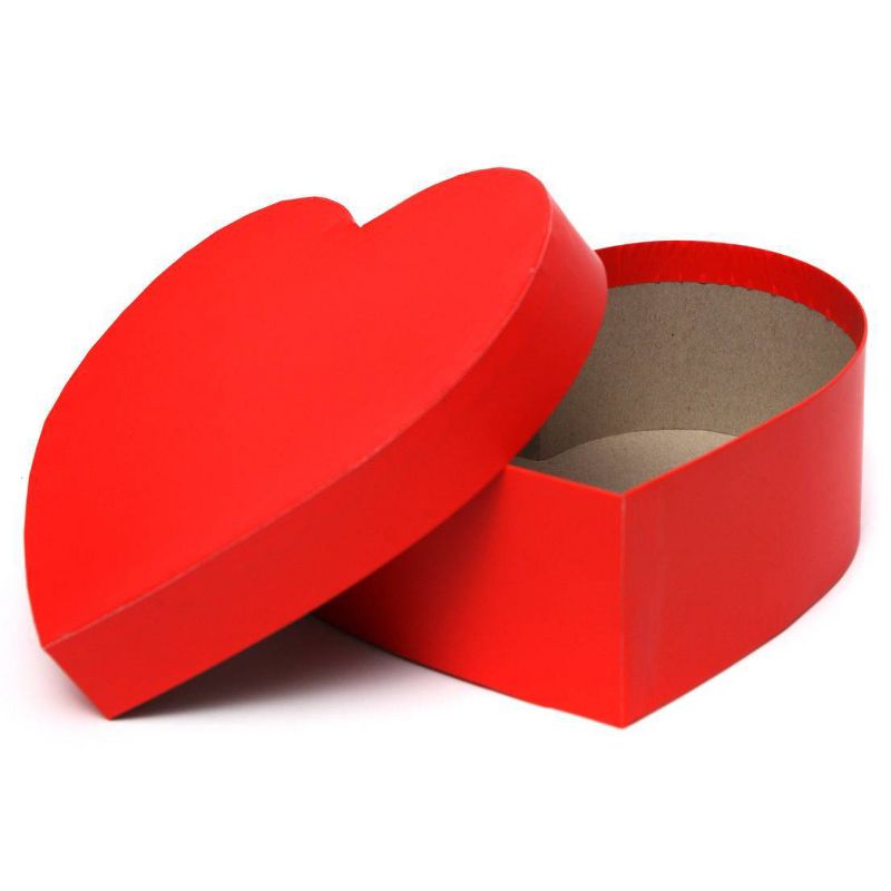 9&#34;x3.3&#34; Heart Shaped Valentine&#39;s Day Gift Box Red - Spritz&#8482;, 2 of 6
