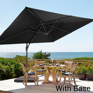11.5x9ft Cantilever Patio Umbrella with 270g Fade-Resistant Fabric, - 1 of 4