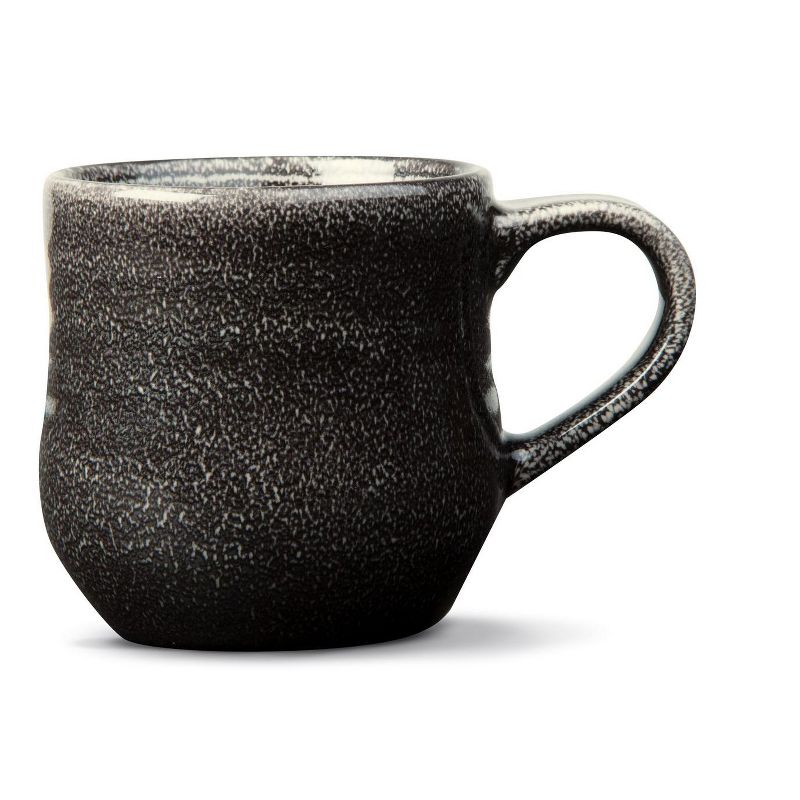tagltd Loft Speckled Reactive Glaze Stoneware Coffee Hot Coco Mug 16 oz. Black Dishwasher Safe, 1 of 5