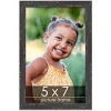 PosterPalooza | Photo Size Shabby Chic Black Picture Frame - UV Acrylic, Foam Board Backing, Hanging Hardware - 2 of 4