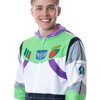 Disney Mens' Toy Story Buzz Lightyear Costume Pajama Union Suit White - 3 of 4