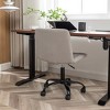 APRILSOUL 29.75"Masar Fabric Swivel Office Chair - 3 of 4