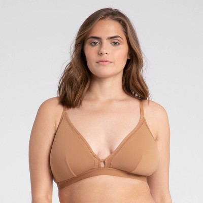 All.you. Lively Women's Busty Mesh Trim Bralette - Warm Oak Size 3