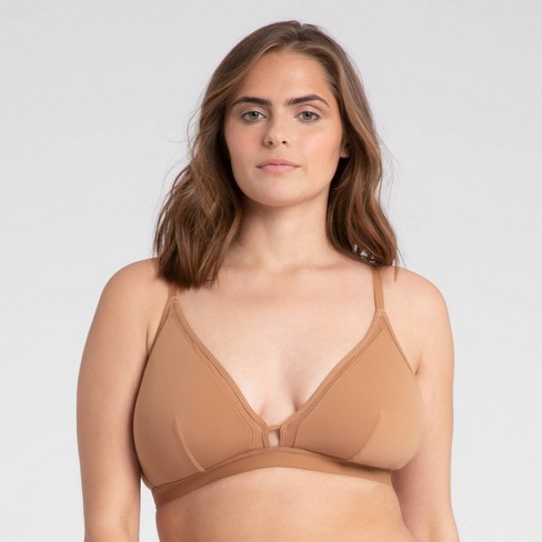 All.You. LIVELY Women's Busty Mesh Trim Bralette - Warm Oak Size 3