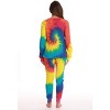 Just Love Women's Tie Dye Two Piece Thermal Pajama Set - Waffle PJ Set - 3 of 3