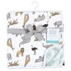 Hudson Baby Unisex Baby Muslin Tranquility Quilt Blanket, Modern Neutral Safari, One Size - 2 of 2