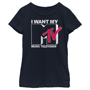 Girl's MTV I Want My Music Television T-Shirt - 1 of 4
