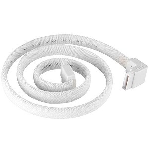 SilverStone Technology SST-CP08-SATA CABLE-90 TO 180 500MM white - 1 of 4
