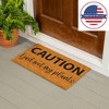 28" x 16" Nature Coir Mat, Caution I just wet my plants - 4 of 4