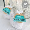 Big Dot of Happiness Teal Pumpkin - Halloween Allergy Friendly Trick or Trinket Clear Goodie Favor Bags - Treat Bags With Tags - Set of 12 - 2 of 4