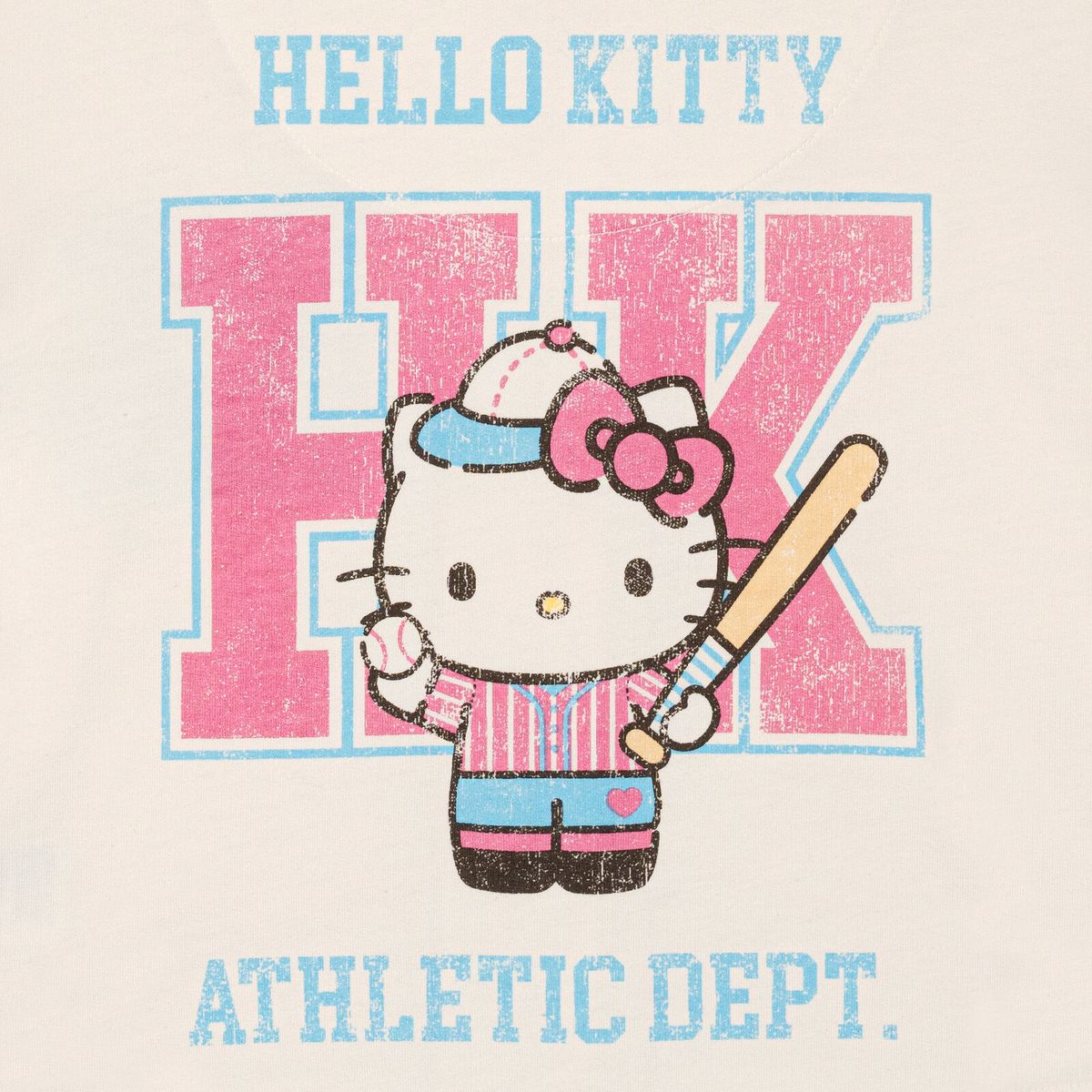 Hello Kitty French Terry Baseball Jersey Athletic T-Shirt Toddler - thumbnail 4