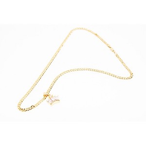 Aria Jeweler Chain with Gold Diamond Crown Pendant - 1 of 4