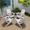 WestinTrends Tuscany HIPS Outdoor Patio Folding Adirondack Chair (Set of 4) - 2 of 4
