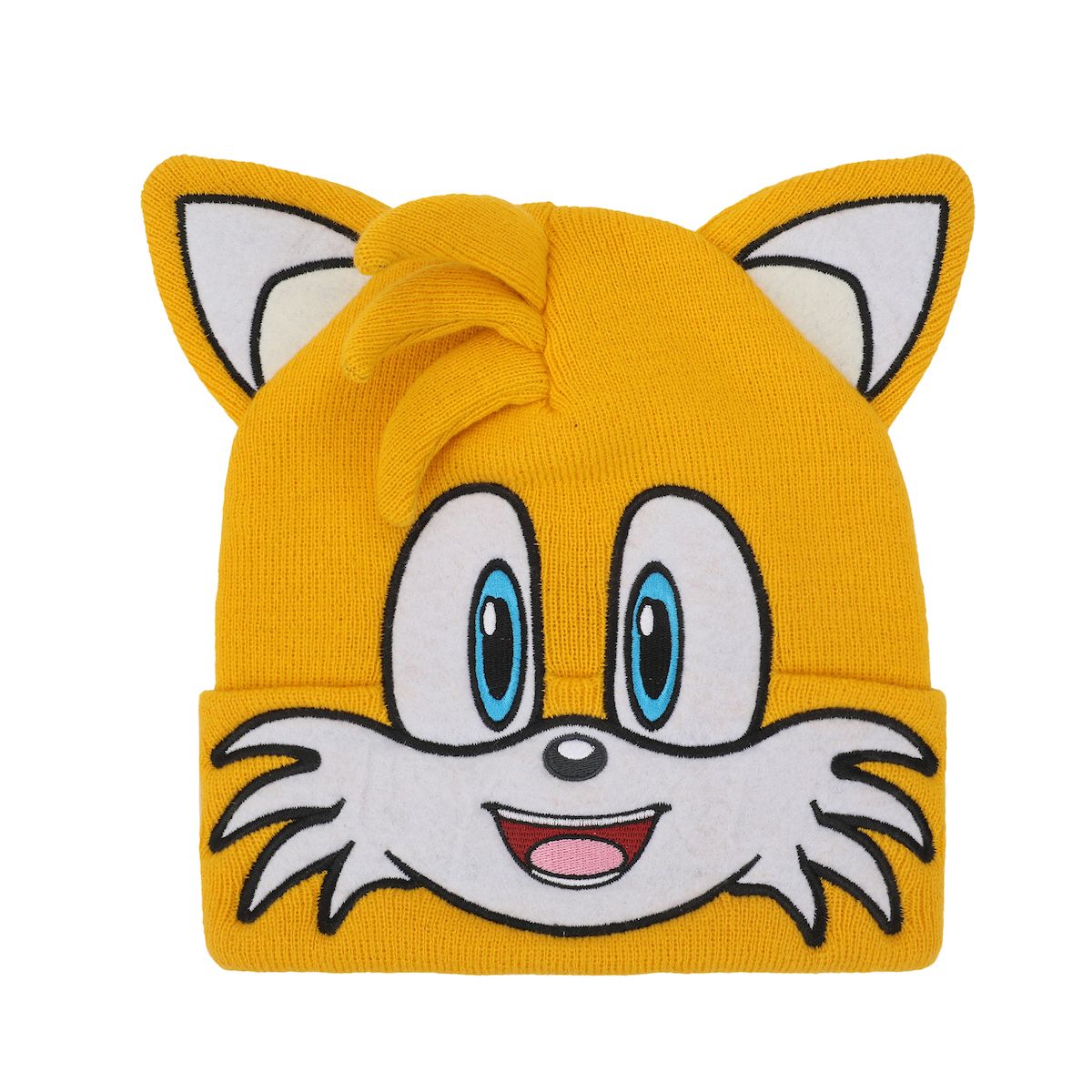Sonic The Hedgehog Big Face Tails Youth 2-Piece Cuff Beanie & Magic Gloves Set - thumbnail 2