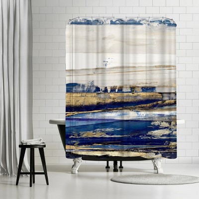 Americanflat Ultramarine Ii by Pi Creative Art Shower Curtains