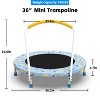 Belatt 36" Mini Kids Trampoline with Handle - Indoor & Outdoor, Ages 3 and Up, Blue - 4 of 4