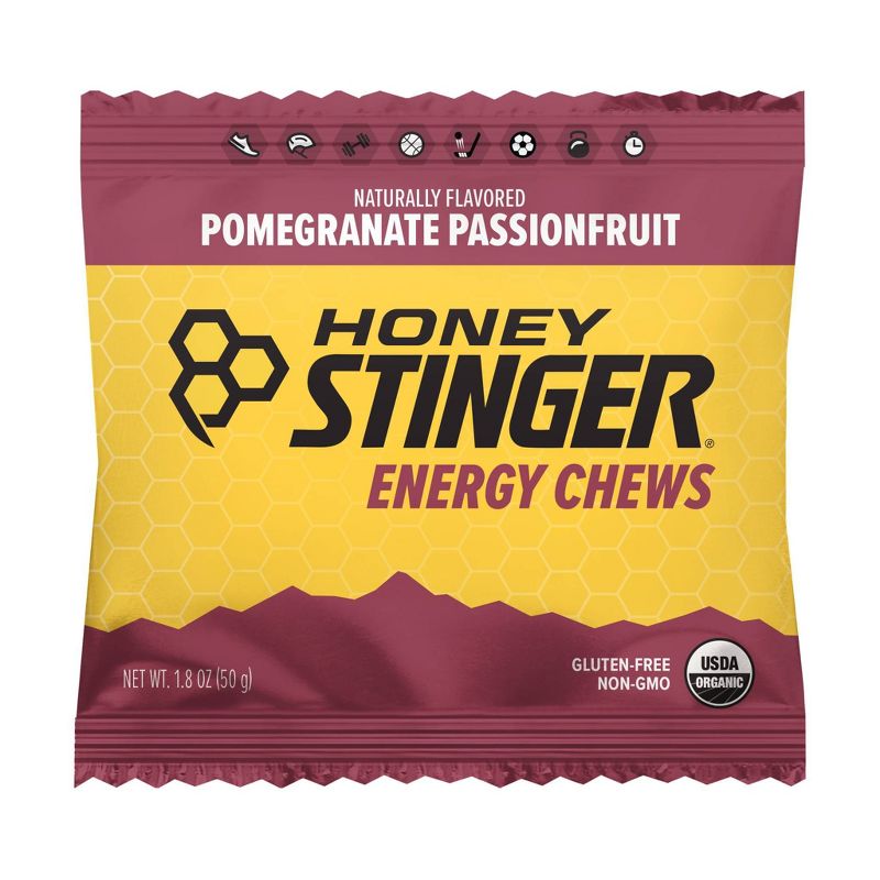 Honey Stinger Organic Energy Chews Pomegranate Passion, 1 of 8