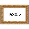PosterPalooza | Photo Size Contemporary Gold Picture Frame - UV Acrylic, Foam Board Backing, Hanging Hardware - 2 of 4