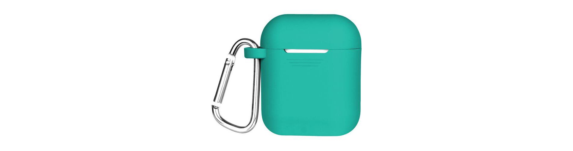 Gems - GEMS -Airpods Teal Silicone Soft Case with Caribiner by GEMS