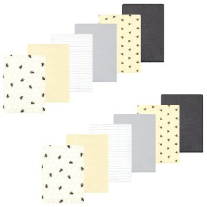 Luvable Friends Hudson Baby Flannel Burp Cloths 12pk Set - 1 of 2