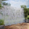 Lirago Metal Outdoor Privacy Screen Freestanding Patio Decorative Screens 72"x35" White - 2 of 4