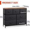 TV Stand, Dresser - 7 Drawer with Sturdy Steel Frame & Wood Top, Fabric Storage Tower - 4 of 4