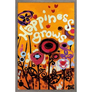 Trends International Happiness Grows Framed Wall Poster Prints - 1 of 4