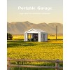Durable Portable Carport Garage with Canopy Cover,Dual Front & Back Doors,Roll-Up Mesh Windows,Reinforced Frame for Vehicles,Boats and Outdoor Events - 4 of 4