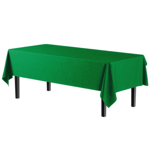 Crown Premium Quality Plastic Tablecloth 54 Inch. X 108 Inch. Rectangle ...