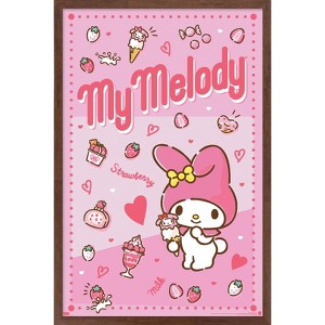 Trends International Hello Kitty and Friends: 23 My Favorite Flavor - My Melody Framed Wall Poster Prints - 1 of 4
