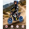 24V Electric Dirt Bike with Rear Wheel Suspension,350w Electric Motorcycle Up to 13.67Mile/h - 3 of 4