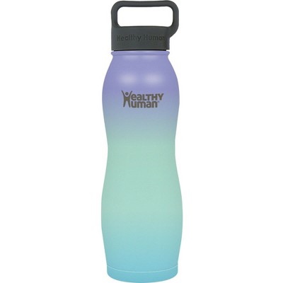 Healthy Human Stainless Steel Curve Water Bottle |(21 oz/ 621 ML, Sunset)