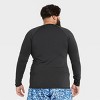 Men's Big & Tall Slim Fit Long Sleeve Rash Guard Swim Shirt - Goodfellow &  Co™ Black 3xlt : Target