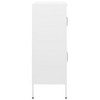 vidaXL Storage Cabinet White Steel 31.5 x 13.8 x 40.0 in - 4 of 4