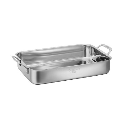 14" Stainless Steel Lasagna Pan with Roasting Rack