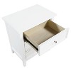 Sapphtopaz Modern Nightstand with 3 Drawers French Dovetail Bedside Table with Nickel Pulls & Tapered Legs Night Stand for Bedroom, Living Room - 4 of 4