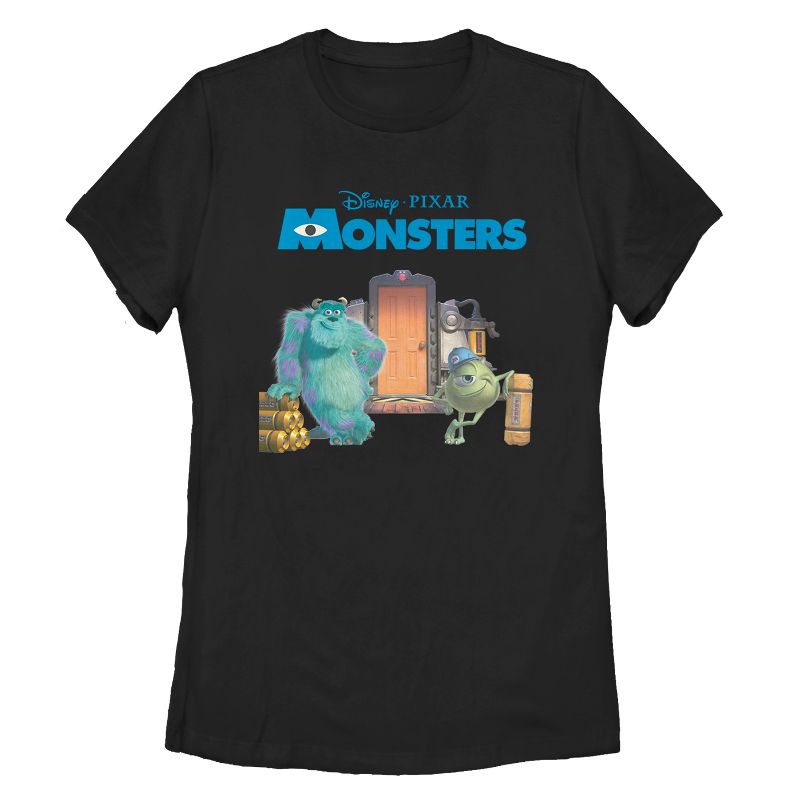Women's Monsters Inc Mike and Sulley Scream Factory T-Shirt, 1 of 4