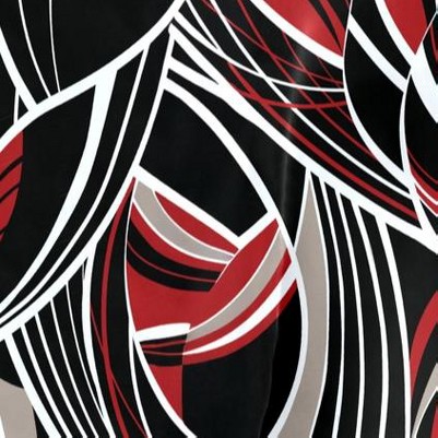 red black waves