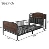 SeaCamel All-in-One Kids' Bed: Twin Metal Platform with Built-In Light, Pull-Out Storage & Upholstered Panels, Black - 3 of 4