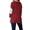 Women's Full Size Color Block Dropped Shoulder Knit Top - Hailey & Co - 3 of 4