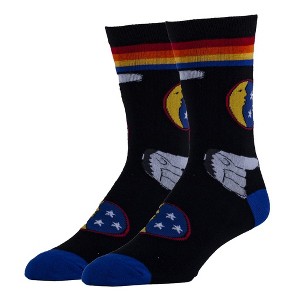 Oooh Yeah! Mork & Mindy Mens Crew Sock (Out of this World) - 1 of 3