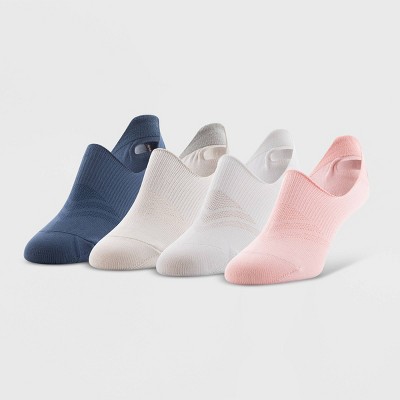 Peds Women's Sport Performance Hi-cut Soft Nylon 4pk Liner Socks - Pink ...