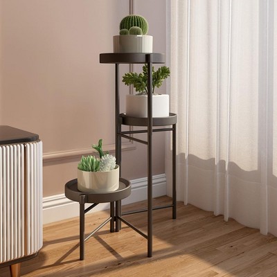 Indoor Metal Tiered Plant Stands, Folding Flower Display Holders Rack Shelf for Corner, Porch, Garden, Balcony, Living Room