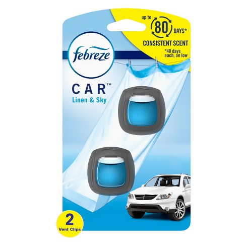  Febreze Car Air Freshener, Set of 5 Clips, Linen & Skyup to 150  Days (Packaging May Vary) : Everything Else