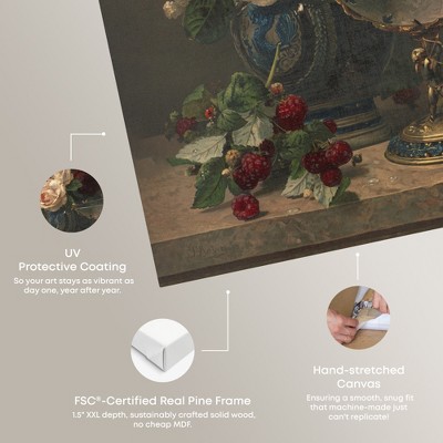 Vintage Still Life Roses Canvas Wall Art, 24" x 20"