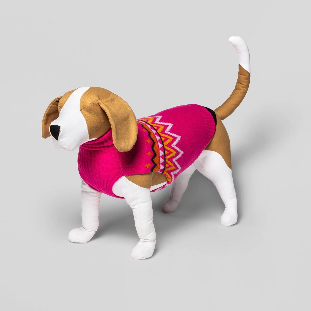 Dog Sweater - Pink - M - Boots & Barkley