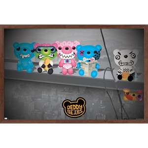 Trends International Deddy Bears - Lunch On A Skyscraper Framed Wall Poster Prints - 1 of 4