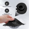 Unique Bargains Shower Drain Hair Catcher Round and Convex Drain Cover Silicone Strainer Hair Stopper - 3 of 4